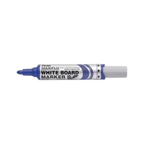 Pentel MWL5 Maxiflow Whiteboard Marker Bullet Point_Blue - Theodist