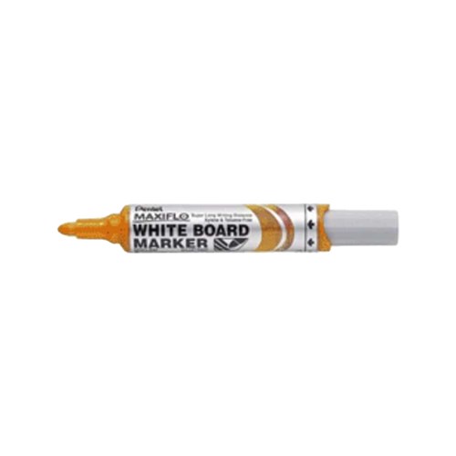 Pentel MWL5 Maxiflow Whiteboard Marker Bullet Point_Orange - Theodist