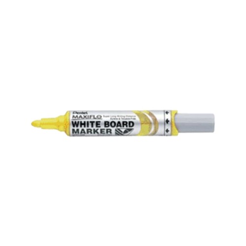 Pentel MWL5 Maxiflow Whiteboard Marker Bullet Point_Yellow - Theodist