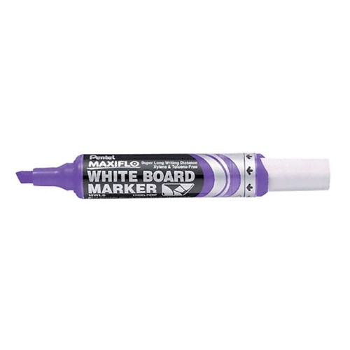 Pentel MWL6 Maxiflow Whiteboard Marker Chisel Tip_Purple - Theodist