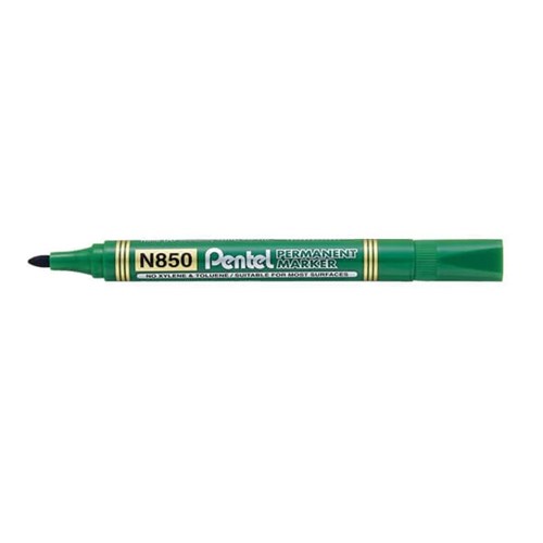 Pentel N850 Permanent Markers Bullet Point_GRN - Theodist