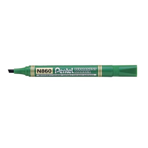 Pentel N860 Permanent Markers Chisel Point_GRN - Theodist