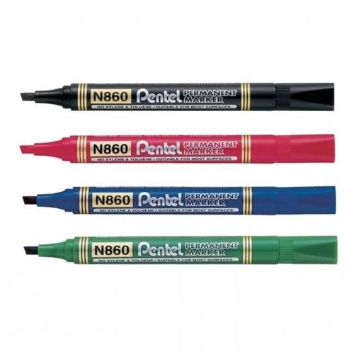 Pentel N860 Permanent Markers Chisel Point - Theodist