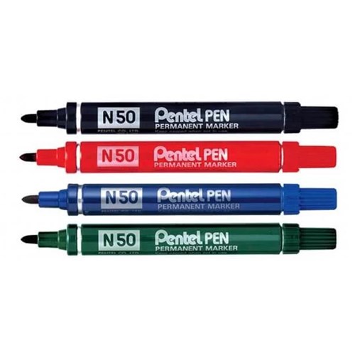 Pentel N50 Permanent Markers Bullet Point - Theodist