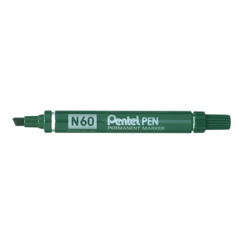Pentel N60 Permanent Markers Chisel Point_GRN - Theodist