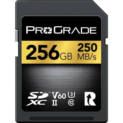 ProGrade 256GB 250MB/S UHS-II V60 SDXC Memory Card Gold PGSD256GBKNA - Theodist