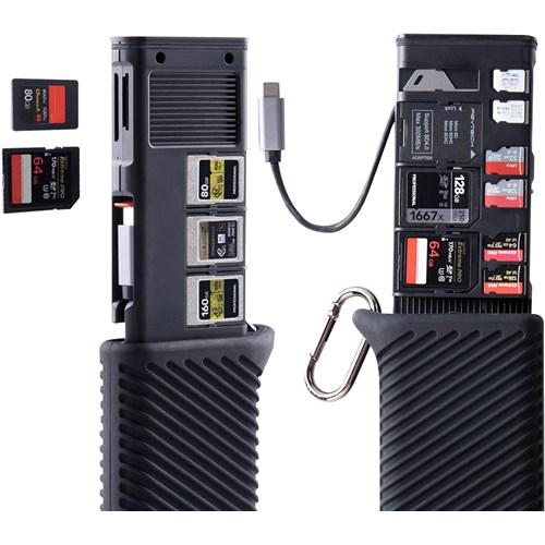 PGYTECH CFExpress Createmate Card Reader Case Type CFE-A/SD, Black PGM164_1 - Theodist