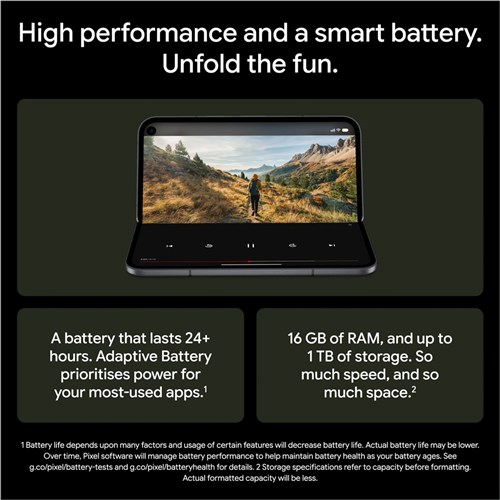 Google Pixel 11 Pro Fold Mobile Phone, 5G, 256GB, Obsidian, GA10944-US_6 - Theodist