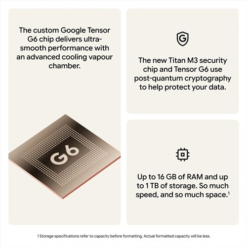 Google Pixel 11 Pro Mobile Phone, 5G, 256GB, 6.3", Obsidian, GA10869-CA_5 - Theodist