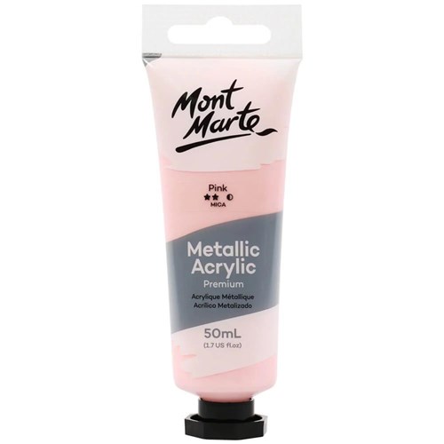 Monte Marte PMMT50 Paint Metallic Acrylic, Assorted Colors 50ml - Theodist