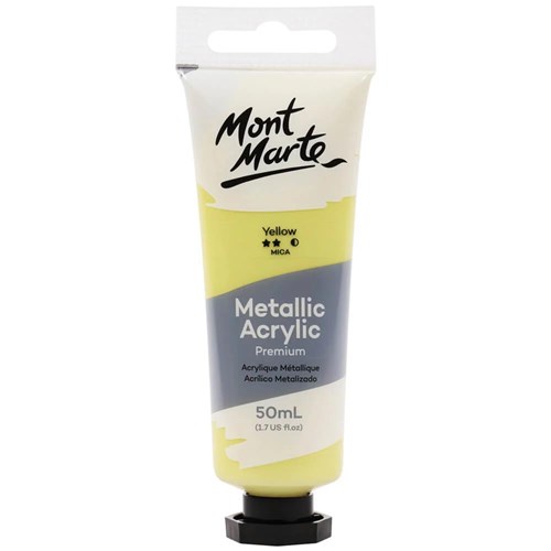 Monte Marte PMMT50 Paint Metallic Acrylic, Assorted Colors 50ml - Theodist