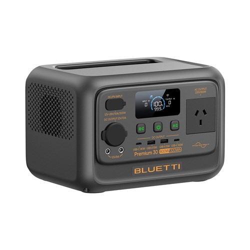 Bluetti Premium 30 V2, 600W, 320Wh Portable Power Station P-PR30V2-AU-GY-BL-010_1 - Theodist