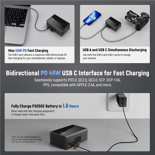 Neewer V Mount Battery 14.54V 3450MAH50WH PS050E_1 - Theodist