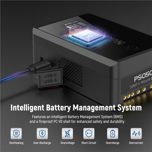 Neewer V Mount Battery 14.54V 3450MAH50WH PS050E_2 - Theodist