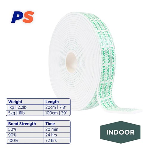Permastik #125 Double Sided EVA Foam Tape, Indoor Mounting, 5m Length, 1.5mm Thick, 24mm Wide, Holds up to 10kg_5 - Theodist