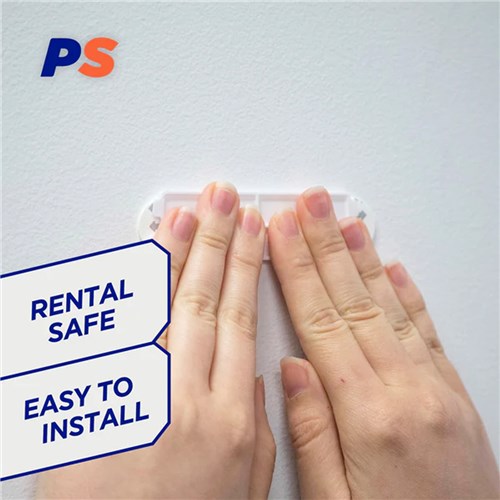 Permastik #2328 Modern Key Rack, 4 Hooks, 1 Strip, Holds 1kg Strong_2 - Theodist