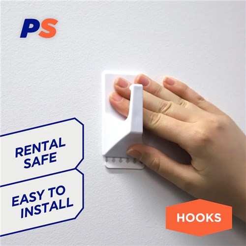 Permastik #2506 Extra Large Utility Hooks, 2 Hooks, 2 Strips, Holds 2.5kg Strong_2 - Theodist