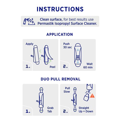 Permastik #835 Medium Cosmo Wire Hooks, 6 Hooks, 6 Strips, Holds 1kg Strong_5 - Theodist