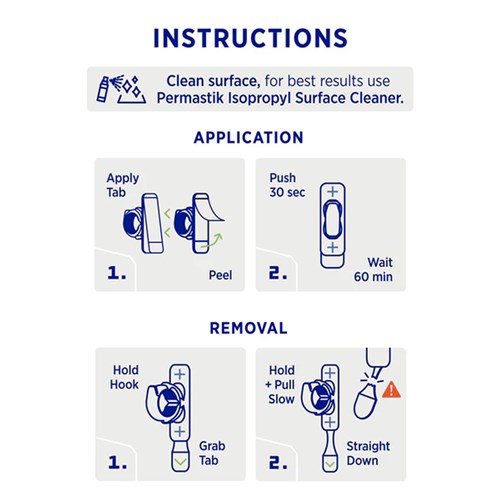 Permastik #873 Small Cable Clips, 12 Hooks, Holds 300g Strong_5 - Theodist
