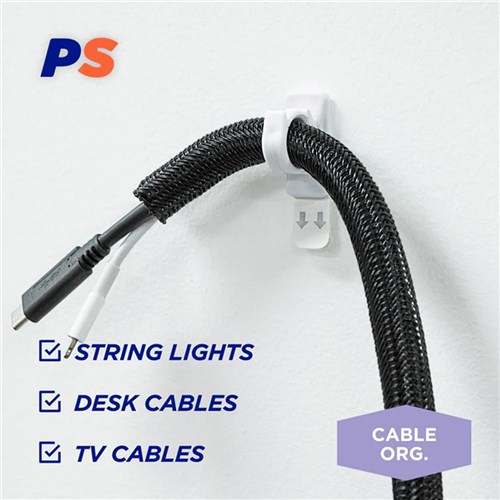 Permastik #873 Small Cable Clips, 12 Hooks, Holds 300g Strong_7 - Theodist