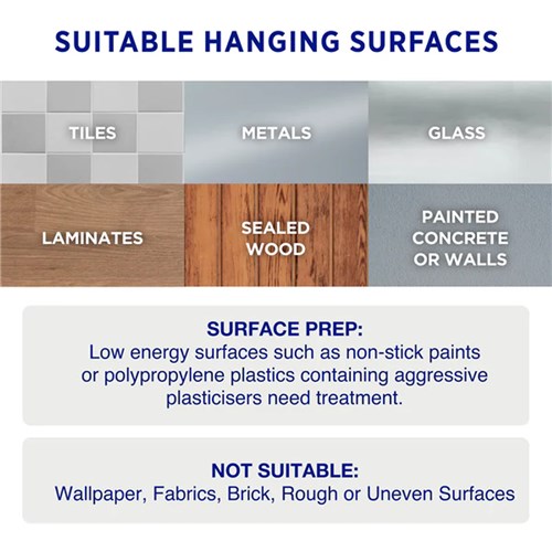 Permastik #876 Clear Mini Hooks, 12 Hooks, 12 Strips, Holds 300g Strong_4 - Theodist