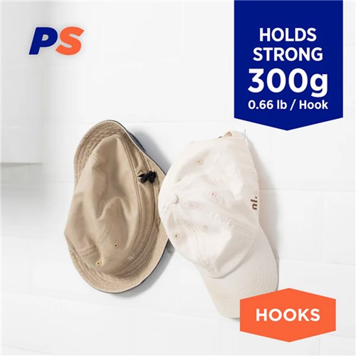 Permastik #881 Small Utility Hooks, 10 Hooks, 10 Strips, Holds 300g Strong_1 - Theodist