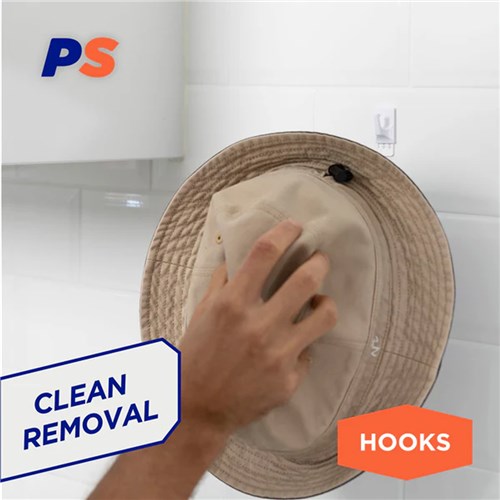 Permastik #881 Small Utility Hooks, 10 Hooks, 10 Strips, Holds 300g Strong_3 - Theodist