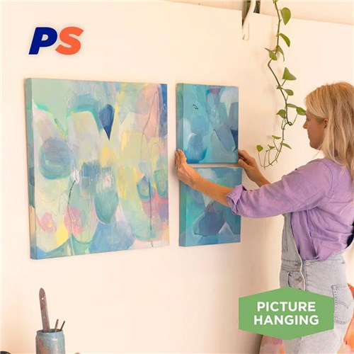 Permastik #914 Large Canvas Hangers, 4 Hooks, 4 Strips, Holds 1.5kg Strong_5 - Theodist
