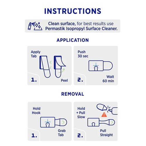 Permastik #917 Clear Wire Holders, 36 Hooks, Holds 150g Strong_5 - Theodist