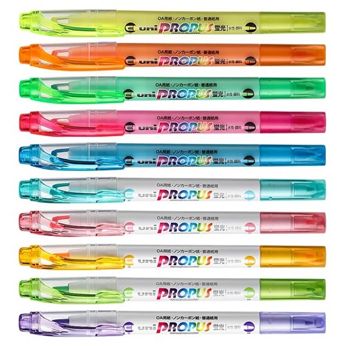 Uni PUS-102T Propus Window Dual Highlighter, Assorted - Theodist