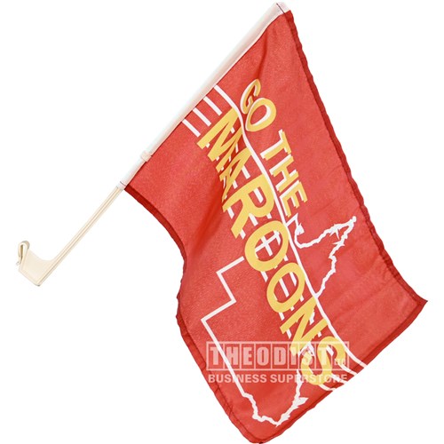 State of Origin QLD MAROONS Queensland Supporter Car Flag - Theodist