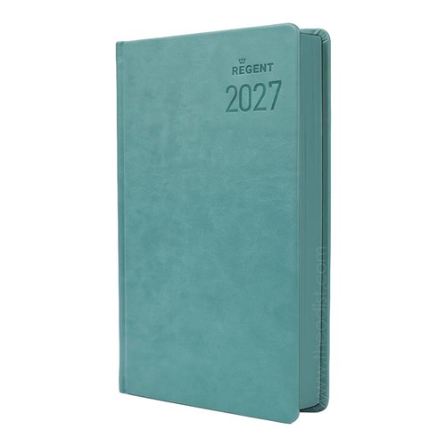 Regent REG151 2027 A5 Diary Charcoal, Blue, Purple, Teal Blue, Day to Page_4 - Theodist