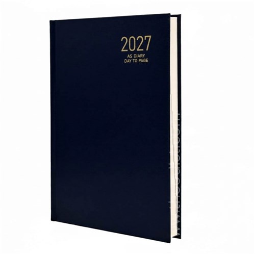 Regent REG181 2027 Henley A5 Diaries Black, Navy, Red Day to Page_Navy - Theodist