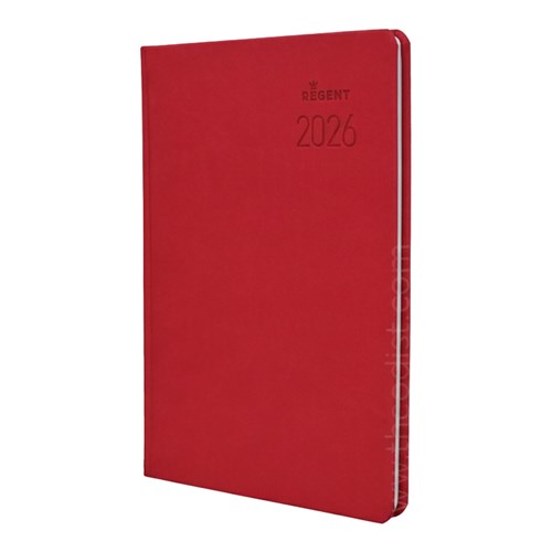 Regent REG557ASSTD 2026 A5 Diary Week to View_RED - Theodist