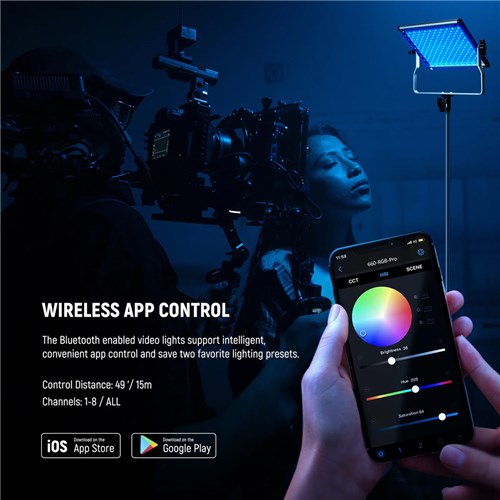 Neewer 2 Pack RGB660 Pro II LED Video Light, RGB App LED Light+2×200cm Light Stand+1×Bag (AU)_3 - Theodist