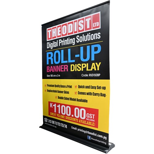 Roll-Up Display Base 150cm Includes Printing - Theodist