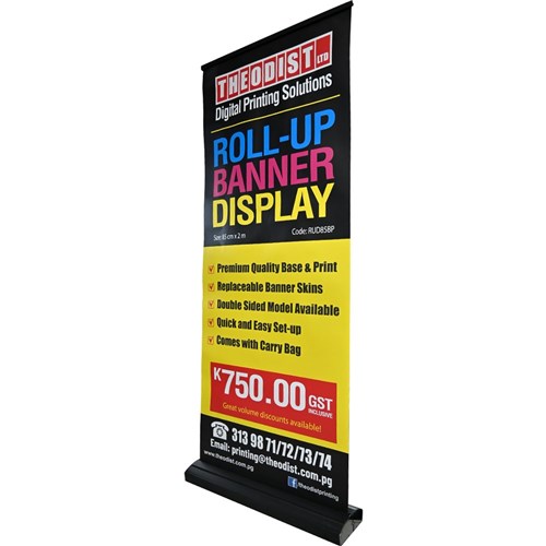 Roll Up Display Base 85cm Includes Printing - Theodist