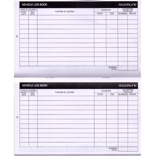 RazorLine RZ1552 Vehicle Log Book Pocket Sized On-Road Recording 64 Pages_1 - Theodist