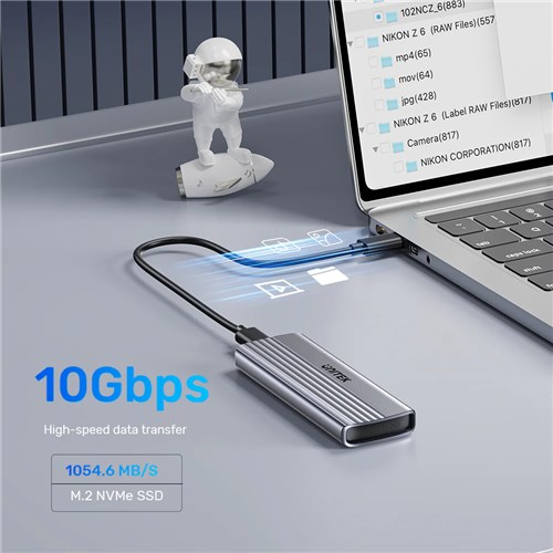 Unitek S1241B01 USB-C to NVMe M.2 SSD Enclosure 10Gbps, Support up to 8TB_4 - Theodist