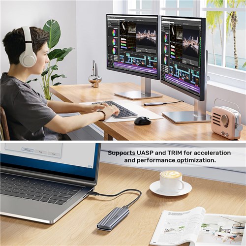 Unitek S1241B01 USB-C to NVMe M.2 SSD Enclosure 10Gbps, Support up to 8TB_8 - Theodist