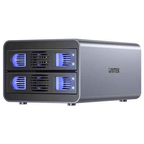 Unitek S1308C01-AU USB-C to 2-Bay, SATA 2.5"/3.5" External HDD RAID Enclosure Docking Station - Theodist
