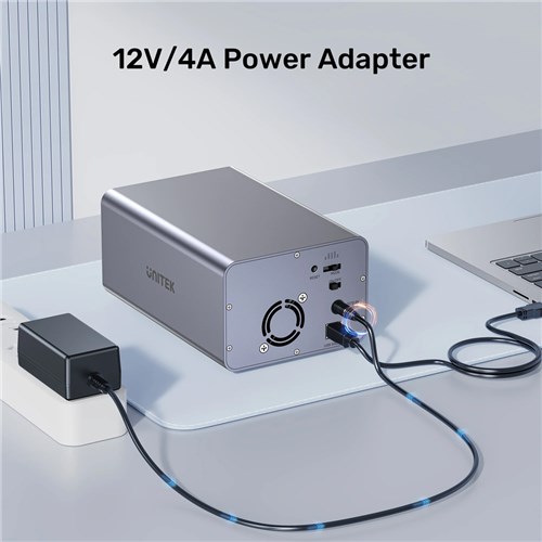 Unitek S1308C01-AU USB-C to 2-Bay, SATA 2.5"/3.5" External HDD RAID Enclosure Docking Station_8 - Theodist