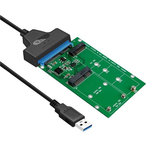 Simplecom SA221 2IN1 USB 3.0 TO mSATA+ NGFF M.2 SSD Adapter Combo - Theodist