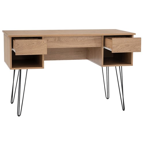 Samos Series Oak Working Desk - Theodist