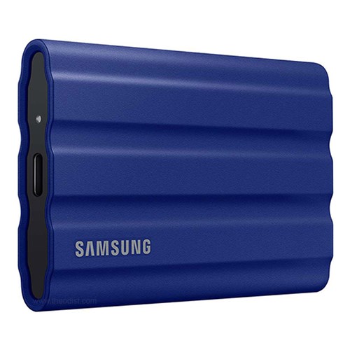 Samsung 2TB T7 Shield Portable SSD 1050MBs Blue USB-C MU-PE2T0R/AM - Theodist