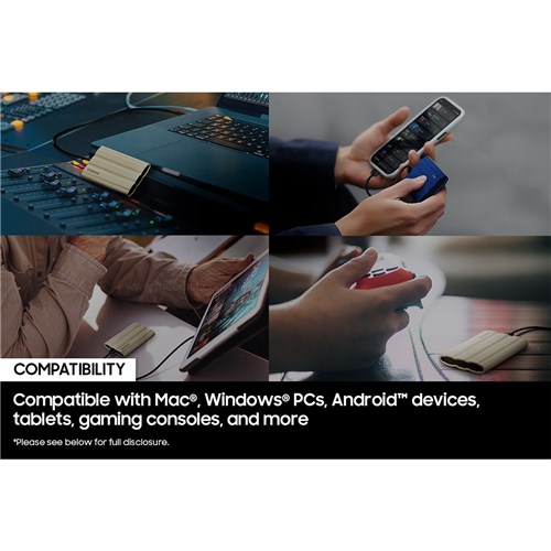 Samsung 2TB T7 Shield Portable SSD 1050MBs Blue USB-C MU-PE2T0R/AM_2 - Theodist