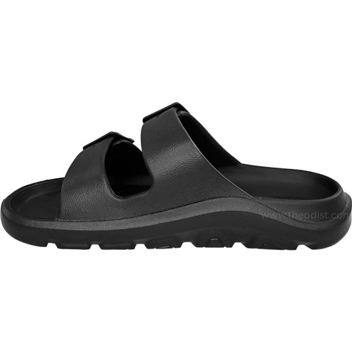 Pace Two-Strap Slide Sandals Black Size 10_4 - Theodist