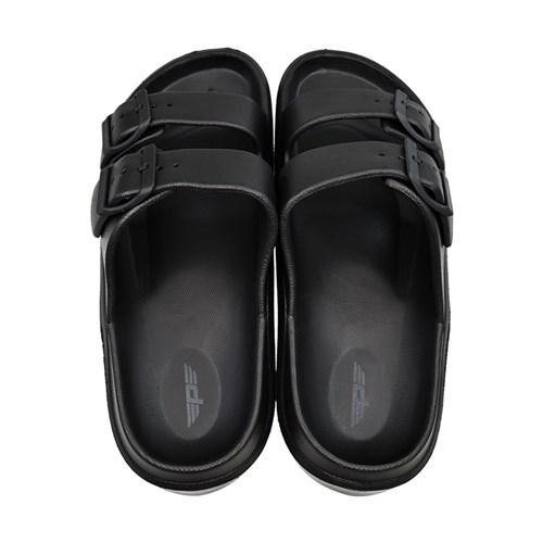 Pace Two-Strap Slide Sandals Black Size 6.5_2 - Theodist