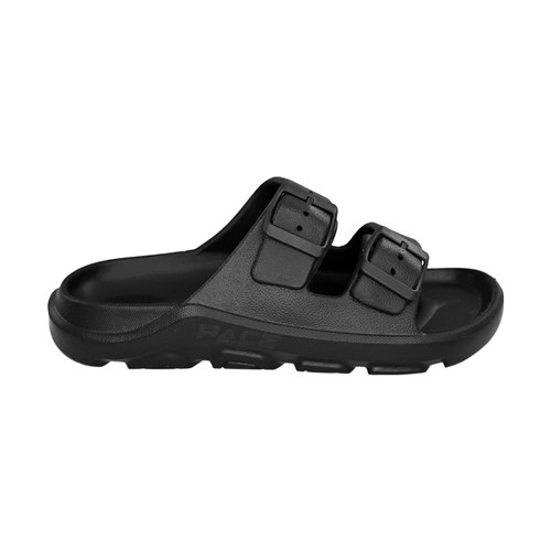 Pace Two-Strap Slide Sandals Black Size 6.5_3 - Theodist