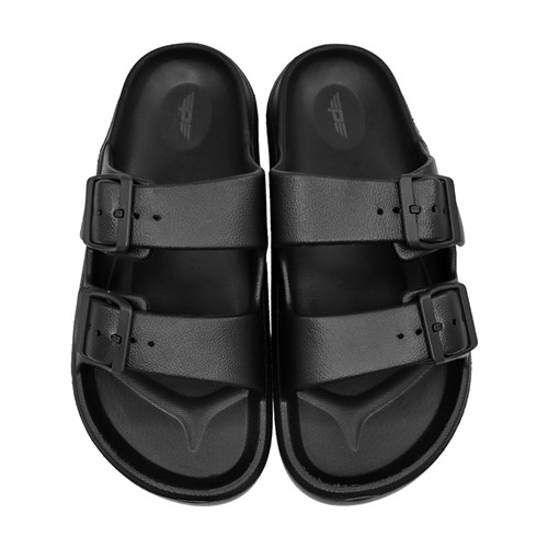 Pace Two-Strap Slide Sandals Black Size 7_1 - Theodist